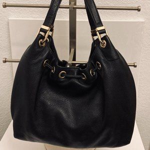 Classic Micheal Kors Black Leather Hobos Bag design